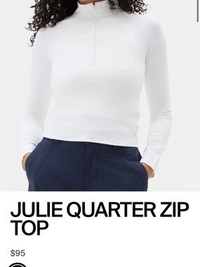 NWT Half days Julie Quarter Zip Top